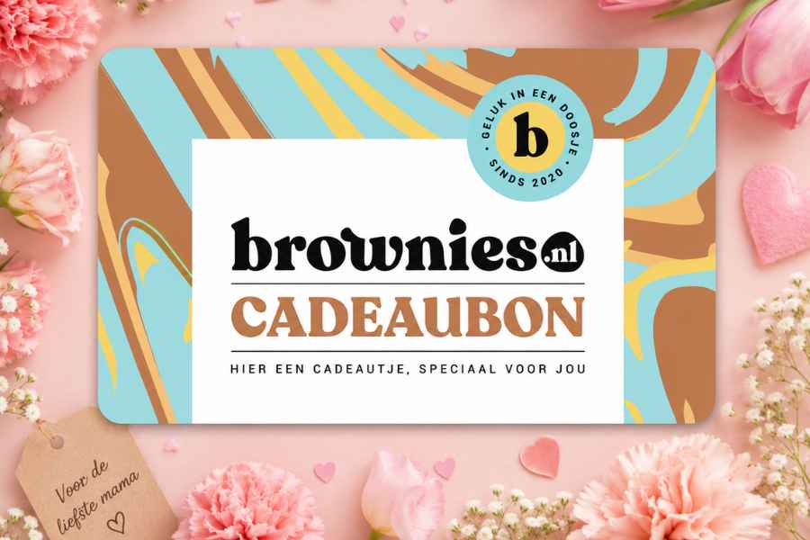 moederdag cadeaukaart brownies